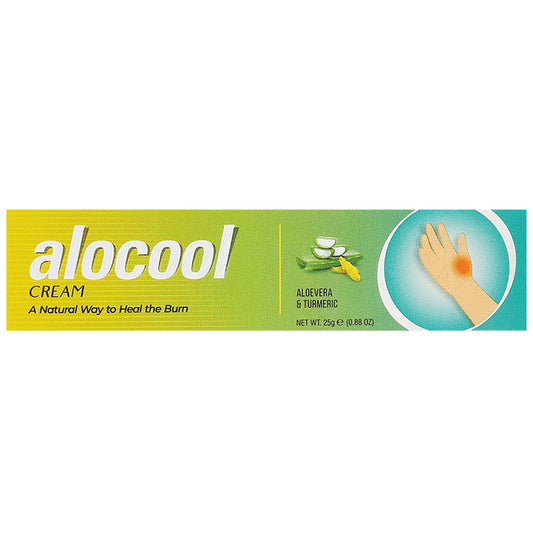 Aushadhi Aloevera & Turmeric Alocool Cream Burn and Scar Care, Antiseptic, Natural Scar Reduction, Skin Repair Ointment Cream
tube of 25 gm Cream