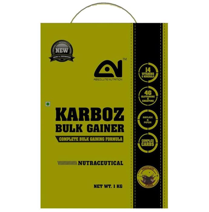 Absolute Nutrition Karboz Bulk Gainer Chocolate
box of 1 kg Powder