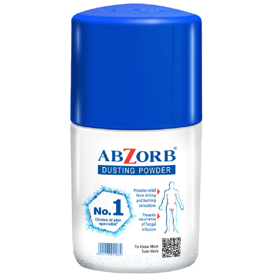 Abzorb Anti Fungal Dusting Powder | Absorbs Excess Sweat | Controls Itching | Derma Care | Manages Fungal Infections Dusting Powder
bottle of 50 gm Dusting Powder