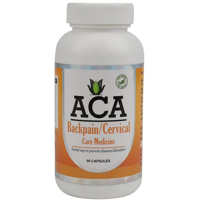 ACA Backpain/Cervical Relief Medicine
bottle of 90 capsules