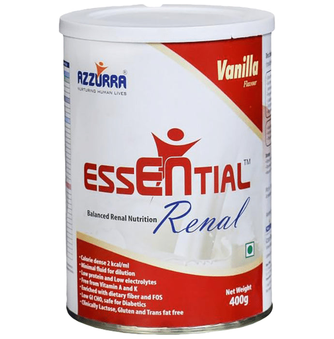 Azzurra Essential Renal Powder Vanilla
jar of 400 gm Powder