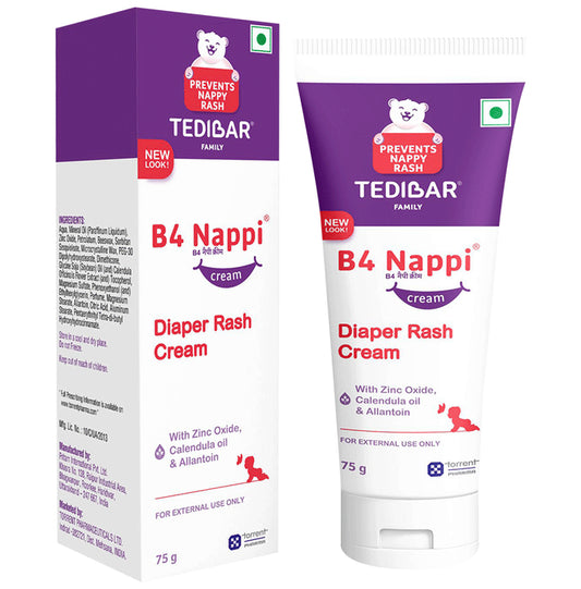 B4 Nappi Cream with Calendula Oil & Allantoin | For Baby's Tender Skin
tube of 75 gm Cream