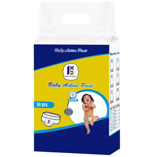 Babe's & Buddy's Baby Diaper Pants (50 Each) Small
packet of 1 Pack