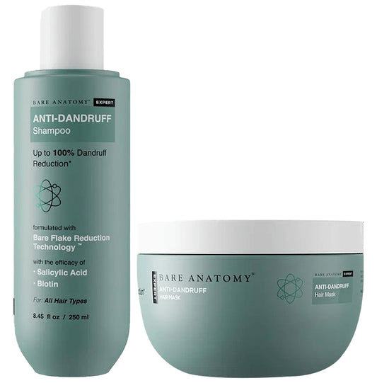 Bare Anatomy Combo Pack of Anti-Dandruff Shampoo (250ml) & Anti-Dandruff Hair Mask (250gm)
combo pack of 2 units