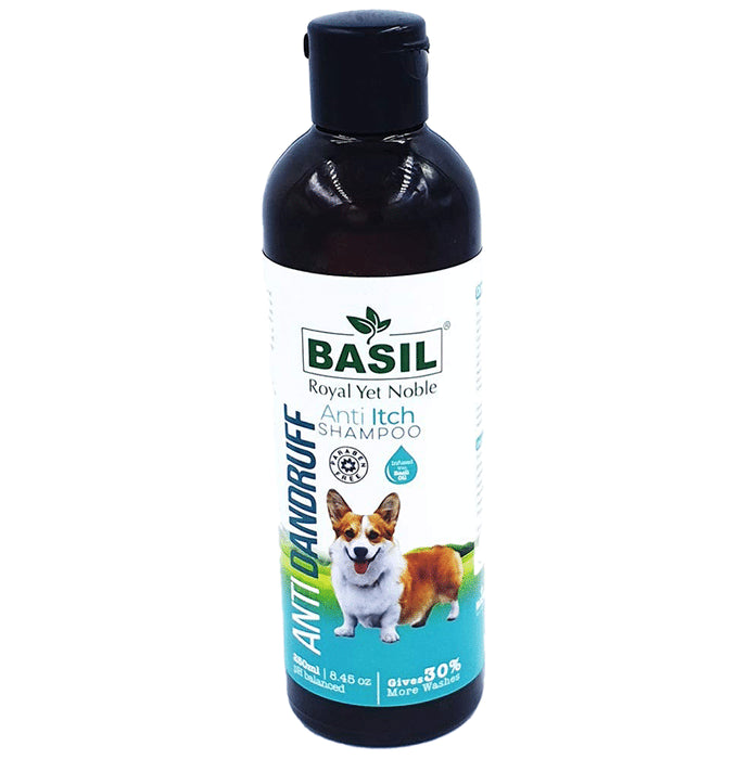 Basil Pet Anti Dandruff Anti Itch Shampoo
bottle of 250 ml Shampoo