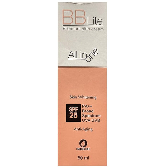 BBLite Premium Skin Whitening & Anti-Ageing Cream | UVA/UVB Protection | SPF 25
tube of 50 ml Cream