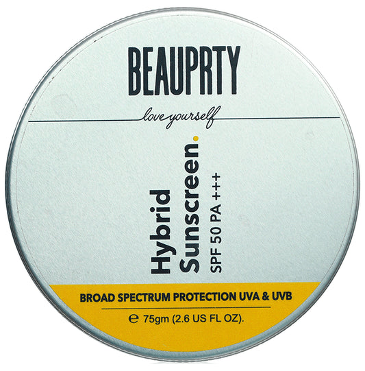 Beauprty Hybrid Sunscreen SPF 50 PA+++
jar of 75 gm Cream