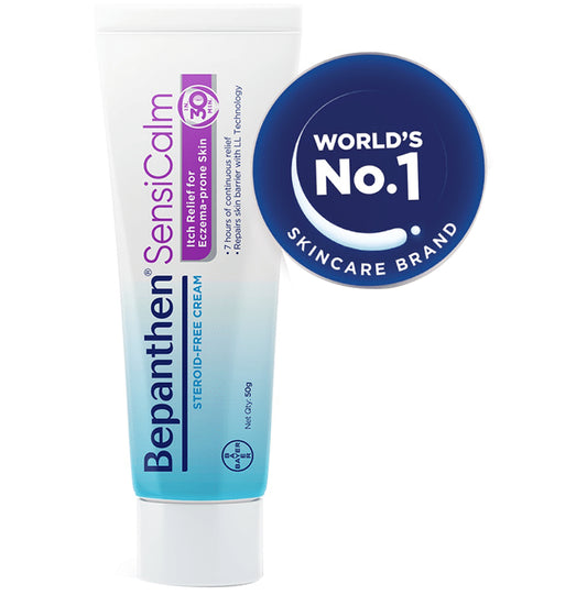 Bepanthen Sensi Calm Cream,Steroid-free,Itch Relief for Eczema Prone Skin Cream
tube of 50 gm Cream