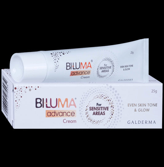Biluma Advance Cream for Sensitive Areas | For Glow & Even Skin Tone
tube of 25 gm Cream