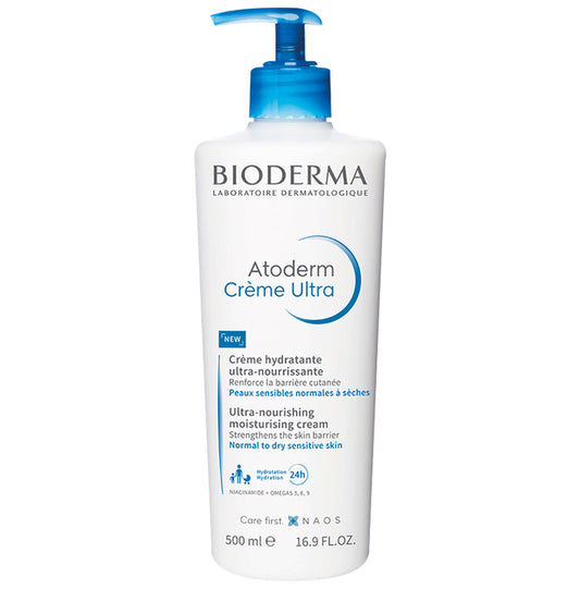 Bioderma Atoderm Ultra-Nourishing Cream | Face Care Product for Normal to Dry, Sensitive Skin | Hydrates and Strengthens Skin Barrier
pump bottle of 500 ml Cream