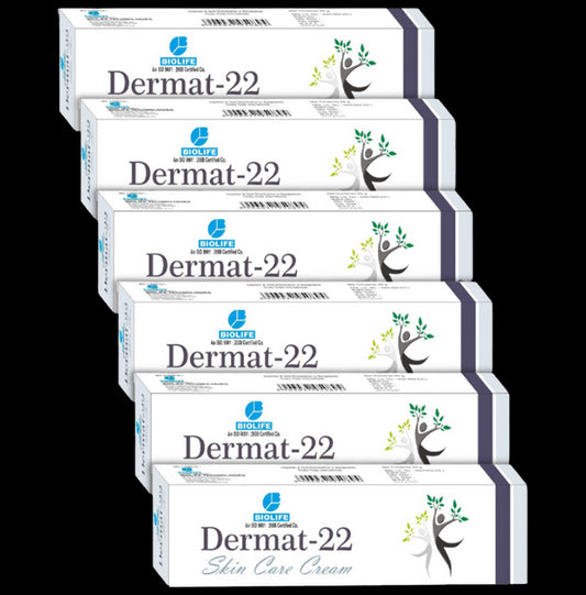 Biolife Derma 22 Skin Care Cream (25gm Each)
combo pack of 6 Tubes