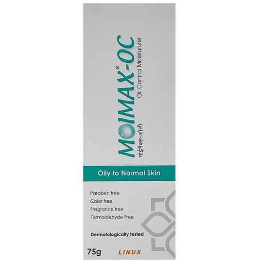 Moimax -OC Moisturizer Cream Oily to Normal Skin
tube of 75 gm Cream
