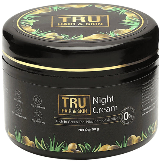 Tru Hair & Skin Night Cream for Acne & Pimples
jar of 50 gm Cream