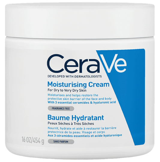 CeraVe Moisturising Cream for Dry to Very Dry Skin | Hydrating Face Care Product
jar of 454 gm Cream