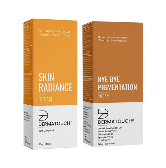 Combo Pack of Dermatouch Skin Radiance Cream 30gm & Dermatouch Bye Bye Pigmentation Cream 20gm
combo pack of 2 Tubes