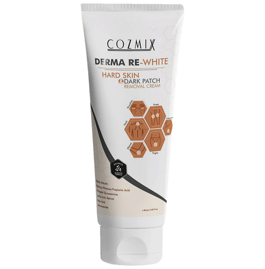 Cozmix Derma Re-White Hard Skin & Dark Patch Removal Cream
tube of 80 gm Cream
