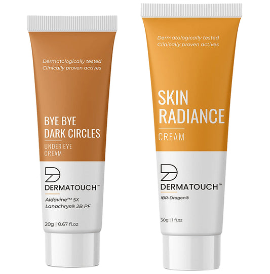 Dermatouch Combo Pack of Bye Bye Dark Circles Under Eye Cream (20gm) and Skin Radiance Cream (30gm)
combo pack of 2 Tubes