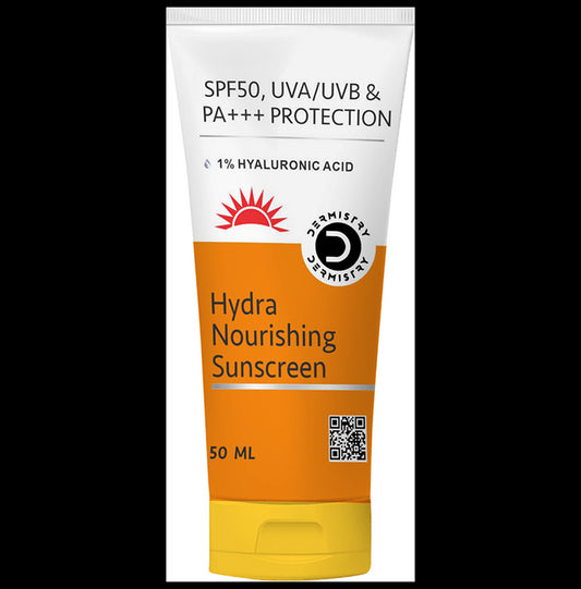 Dermistry 1% Hyaluronic Acid Sunscreen SPF-50 Aqua Gel for Dry Skin
tube of 50 ml Cream