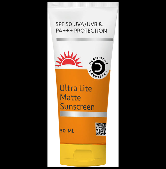 Dermistry Ultra Lite Matte Finish Sunscreen for Oily Skin SPF-50
tube of 50 ml Cream