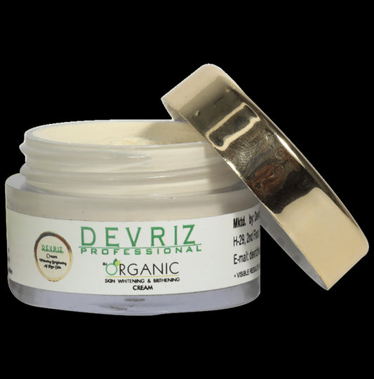 Devriz Professional Orgainic Skin Whitening & brithening Cream
jar of 15 gm Cream