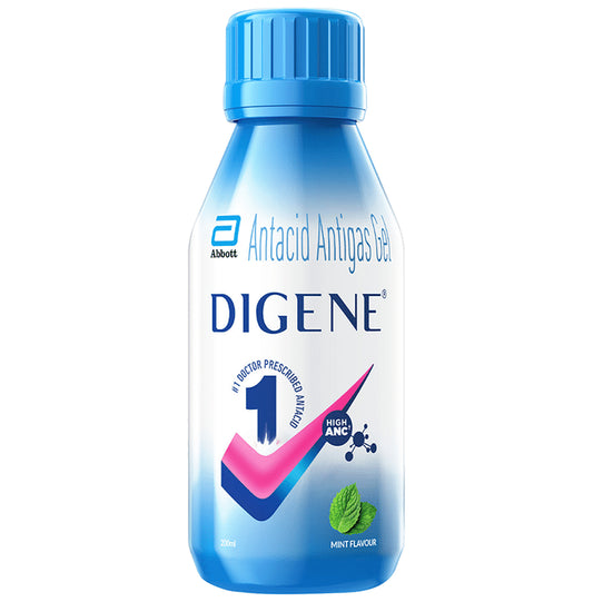 Digene Antacid Antigas Gel | For Acidity, Gas, Heartburn & Stomach Care | Flavour Mint
bottle of 200 ml Oral Gel
