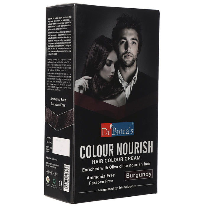 Dr Batra's Colour Nourish Hair Colour Cream Burgundy
box of 120 gm Pack