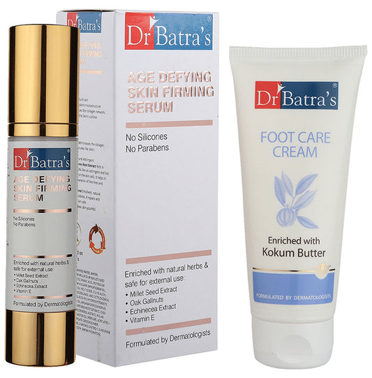 Dr Batra's Combo Pack of Age Defying Skin Firming Serum 50gm and Foot Care Cream 100gm
combo pack of 2 Packs