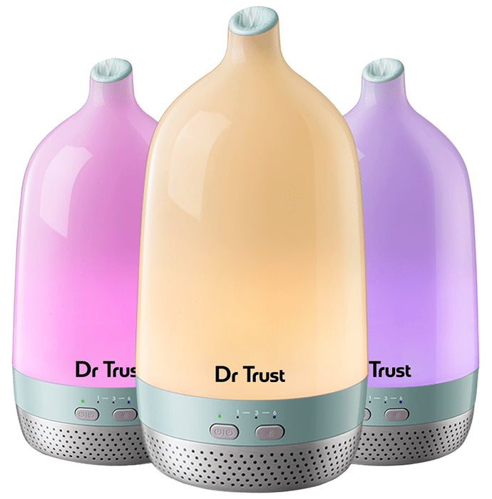 Dr Trust USA Home Spa Luxury Home Office Cool Mist Aroma Oil Diffuser and Humidifier 200ml Multicolor
box of 1 Unit