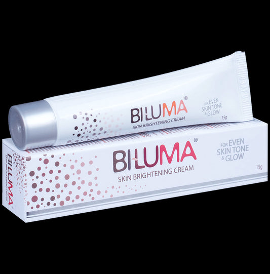 Biluma Skin Brightening Cream | For Even Skin Tone & Glow | Derma Care | Depigmenting & Skin Lightening Face Care Product
tube of 15 gm Cream