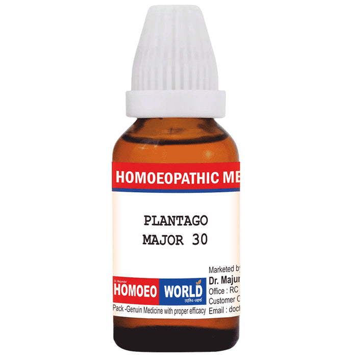 Dr. Majumder Homeo World Plantago Major Dilution (30ml Each) 30
combo pack of 2 bottles