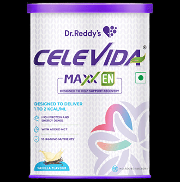 Dr. Reddy's Celevida Maxx EN Powder Vanilla
jar of 400 gm Powder