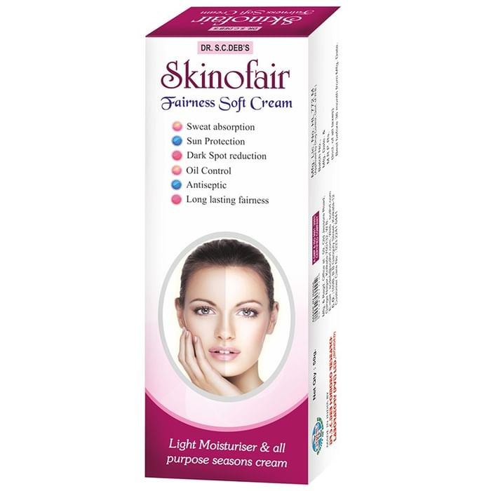 Dr. S.C.Deb's Skinofair Fairness Soft Cream
tube of 50 gm Cream