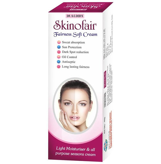 Dr. S.C.Deb's Skinofair Fairness Soft Cream
tube of 50 gm Cream