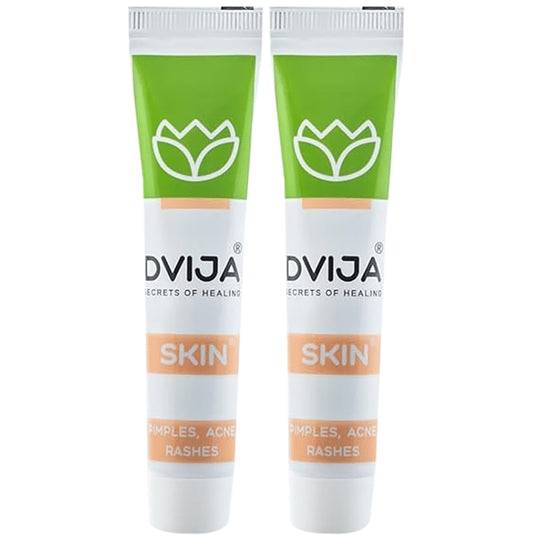 Dvija Skin Cream: Steroid-Free Relief for Fungal Infections, Eczema, Rashes, Itch, Acne & Pimples
combo pack of 2 Tubes