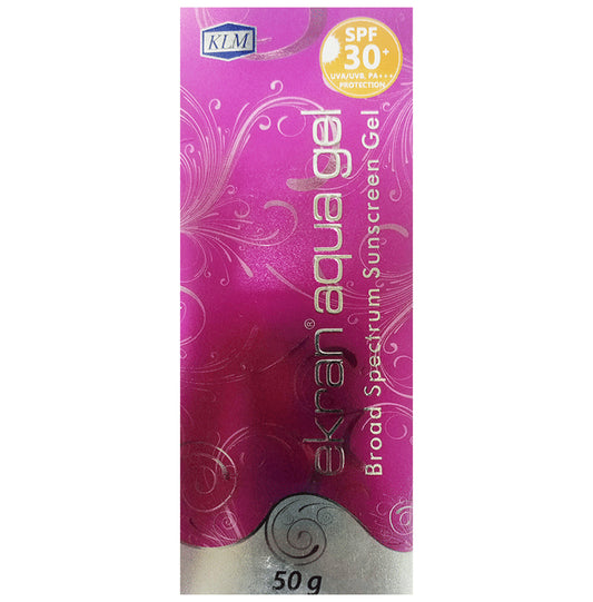 Ekran Aqua Sunscreen SPF 30 PA+++ | Broad Spectrum for UVA/UVB Protection
tube of 50 gm Gel