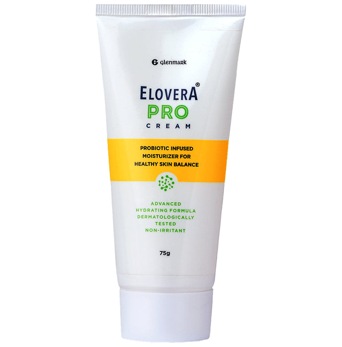 Elovera Pro Moisturising Cream with Cocoa Butter, Shea Butter & Mango Butter | Probiotic Infused for Healthy Skin Balance
tube of 75 gm Cream
