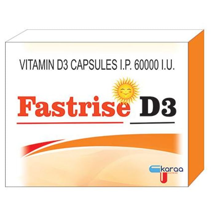 Fastrise D3 Soft Gelatin Capsule
strip of 4 soft gelatin capsules