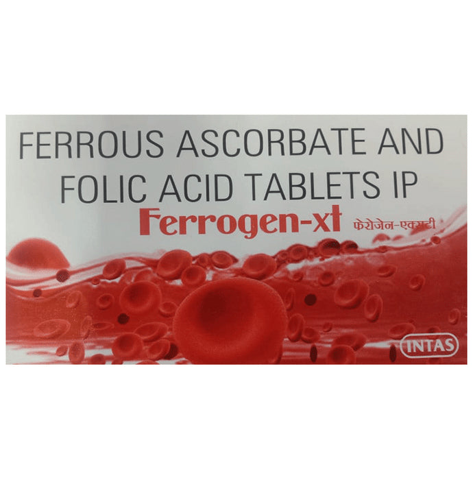 Ferrogen-XT Tablet For Folic acid Deficiency
strip of 10 tablets