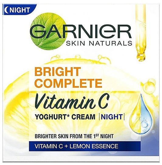 Garnier Skin Naturals Bright Complete Vitamin C Yoghurt Night Cream
jar of 40 gm Cream