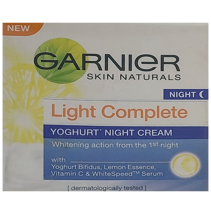 Garnier Skin Naturals Light Complete Yoghurt Night Cream
jar of 40 gm Cream