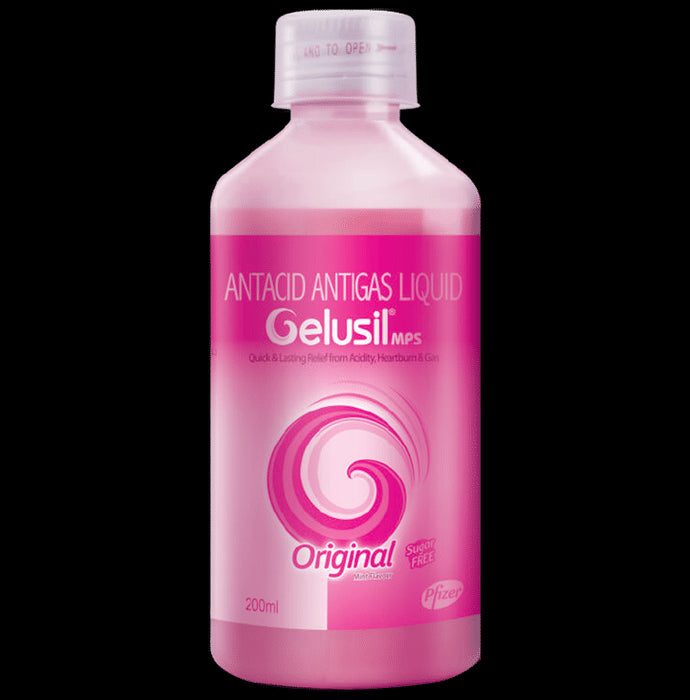 Gelusil MPS Antacid & Antigas Original Liquid | For Acidity, Hurtburns, Gas & Stomach Care | Sugar-Free | Mint Flavour Mint
bottle of 200 ml Oral Liquid