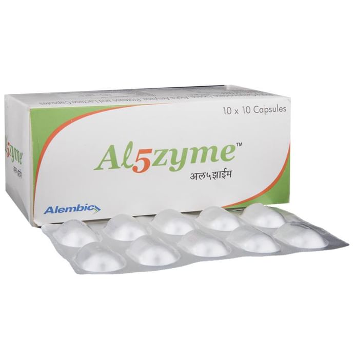 AL5Zyme Capsule
strip of 10 capsules