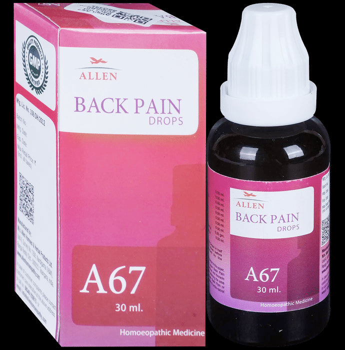 Allen A67 Back Pain Drop
bottle of 30 ml Drop