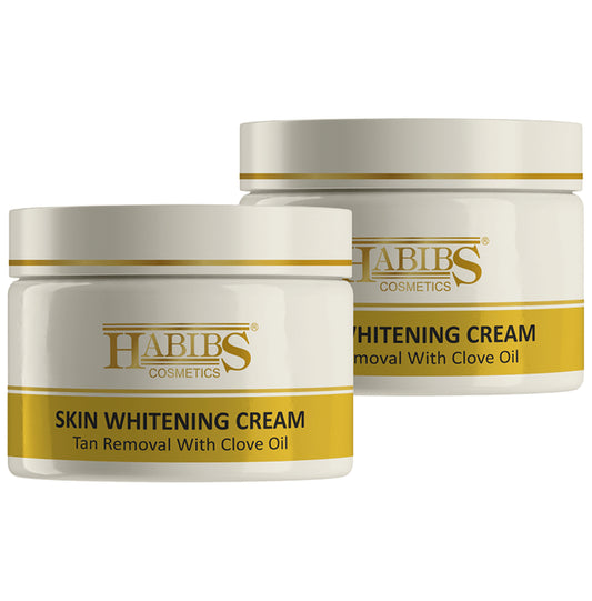 Habibs Skin Whitening Cream Tan Removal with Clove Oil (200gm Each)
combo pack of 2 jar