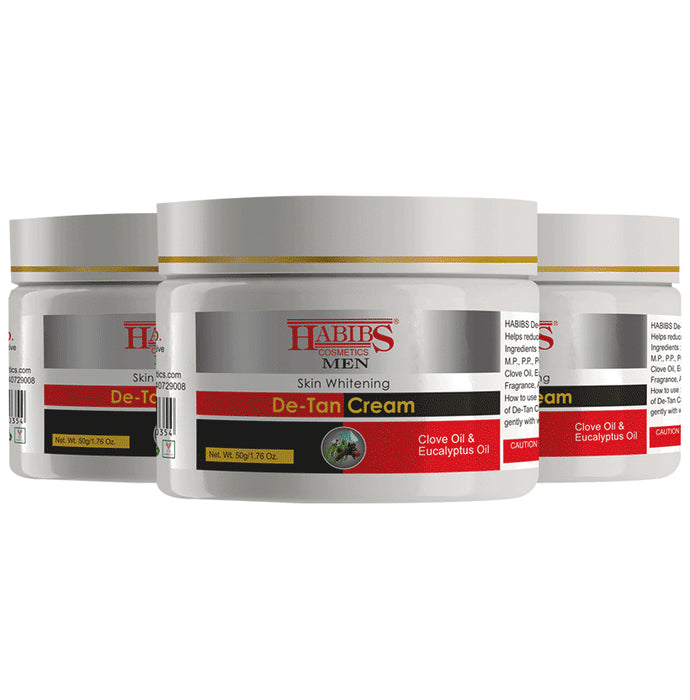 Habibs Skin Whitening D-Tan Cream (50gm Each)
combo pack of 3 jar