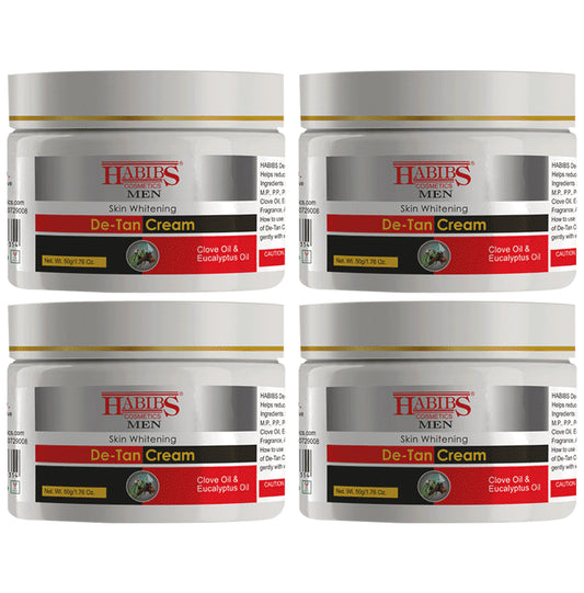 Habibs Skin Whitening D-Tan Cream (50gm Each)
combo pack of 4 jar