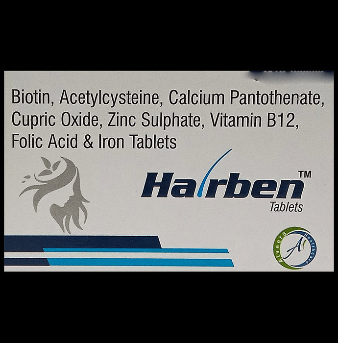 Hairben Tablet
strip of 10 tablets
