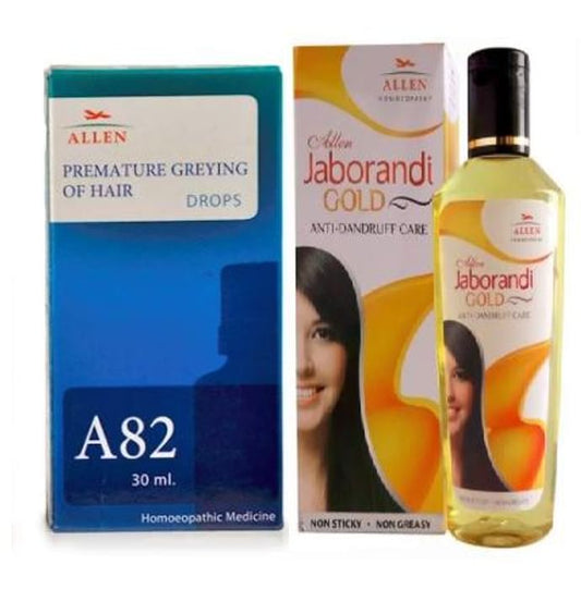 Allen Hair Care Combo (A82 + Jaborandi Gold Oil)
packet of 1 Kit
