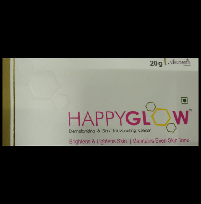Happyglow Demelanising & Skin Rejuvenation Cream | Lightens & Brightens Skin
tube of 20 gm Cream