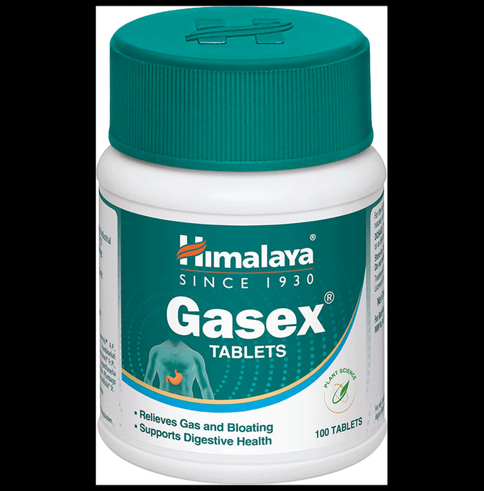 Himalaya Gasex Tablet | For Gas, Bloating, Digestion & Stomach Care
bottle of 100 tablets